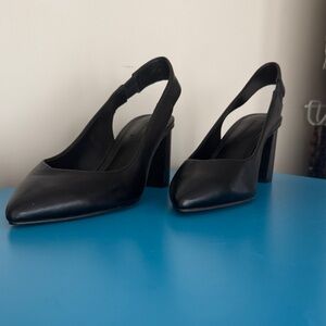 Banana Republic Black Slingback Heels